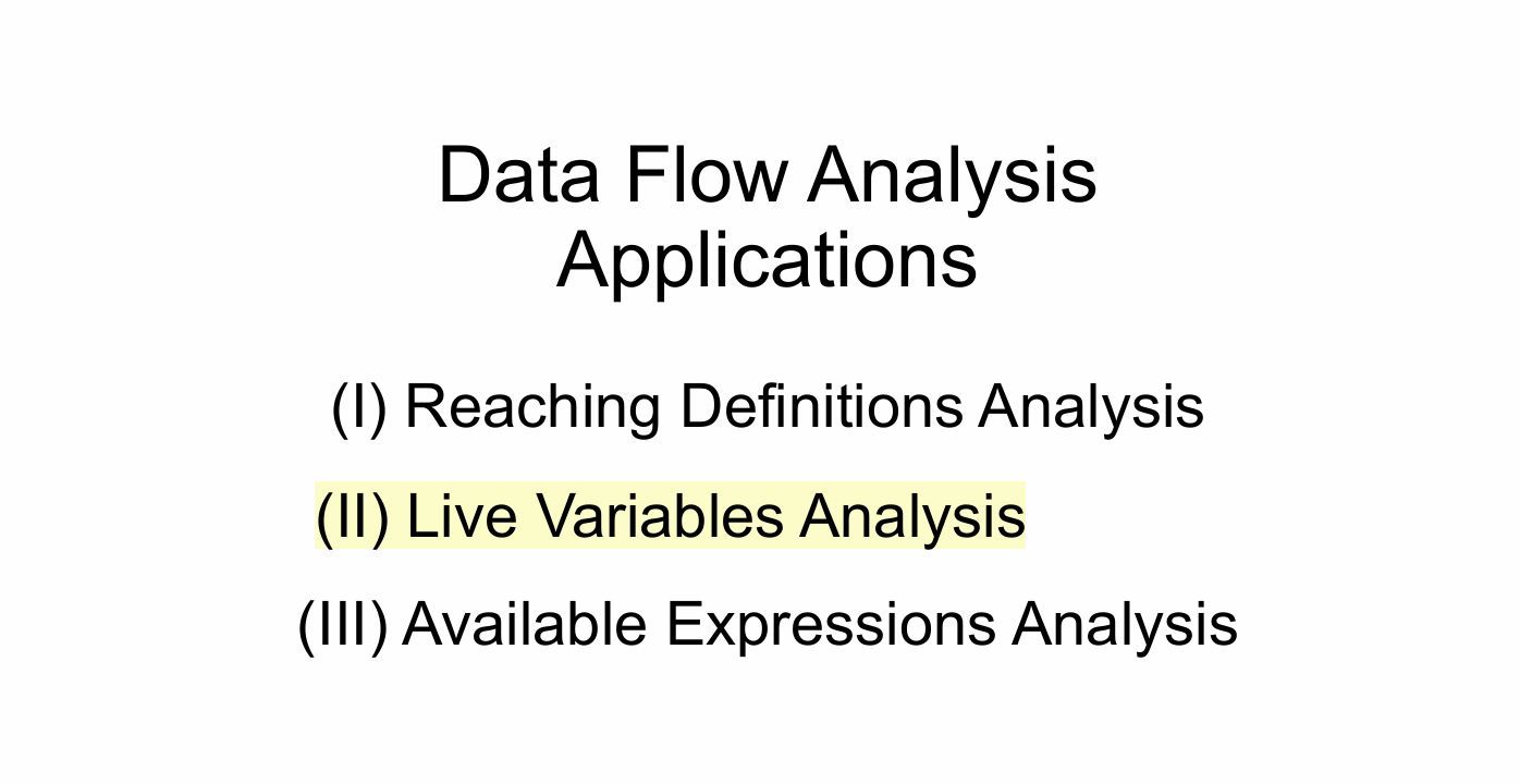 南大《软件分析》4.0 Data Flow Analysis