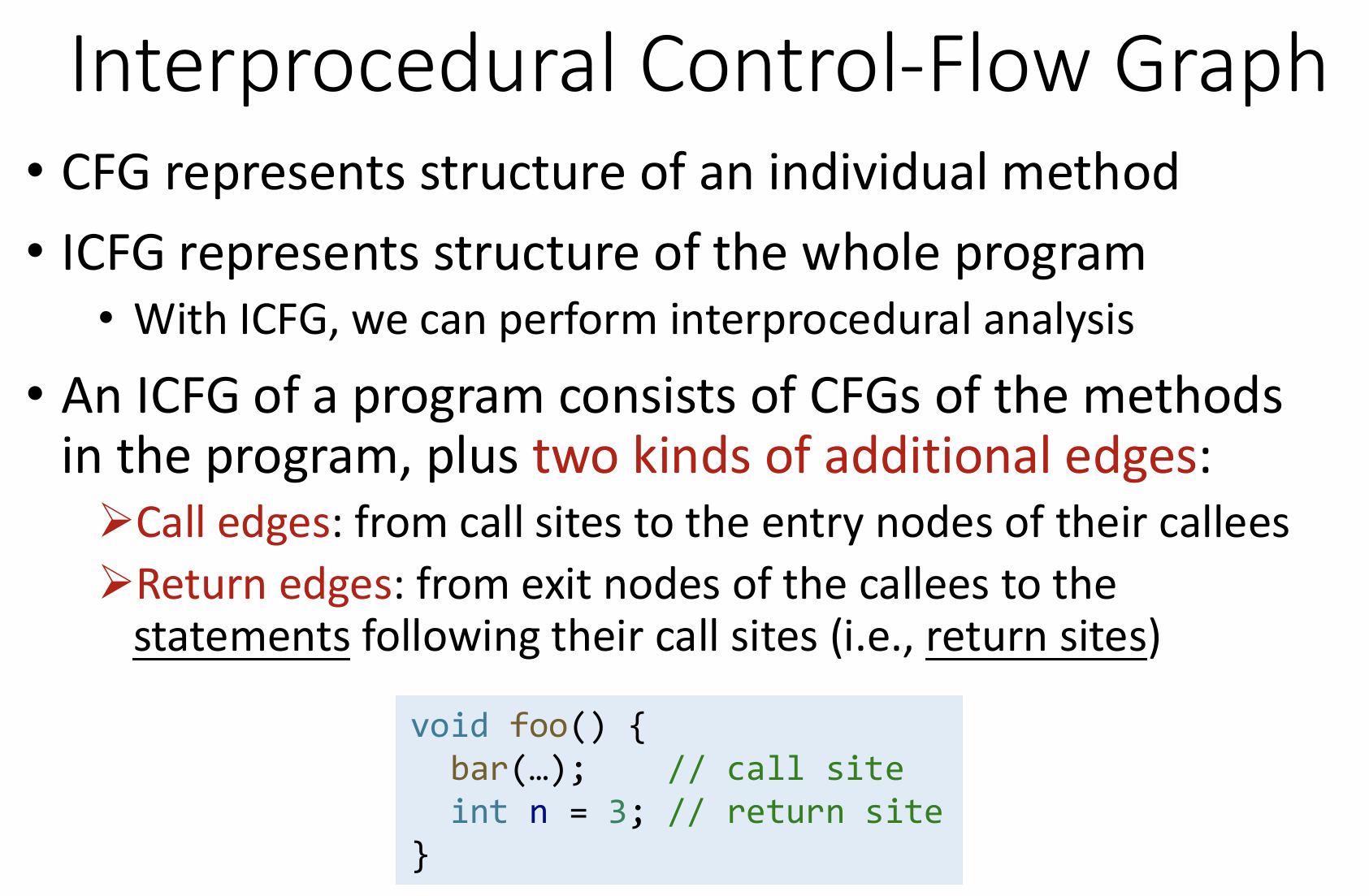南大《软件分析》7.0 Interprocedural Analysis - Henry Martin